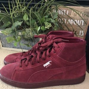 high top pumas red